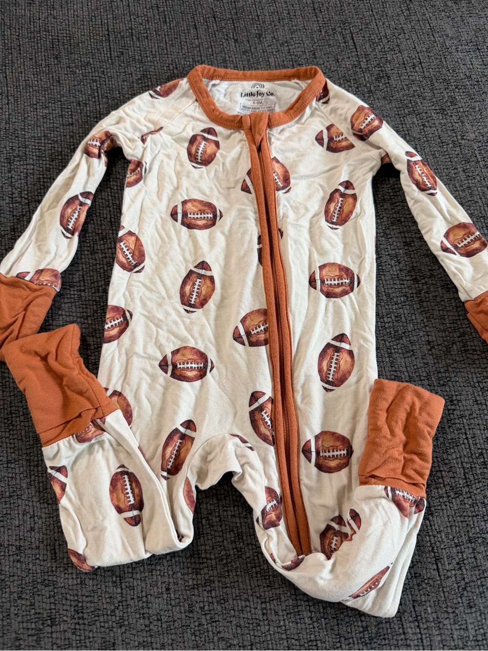 Little Joy Co Football Bamboo Sleeper